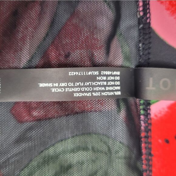 TORRID bikini 2 piece watermelon push up and lattice mesh bottom swimsuit 0X/12 - Picture 7 of 15